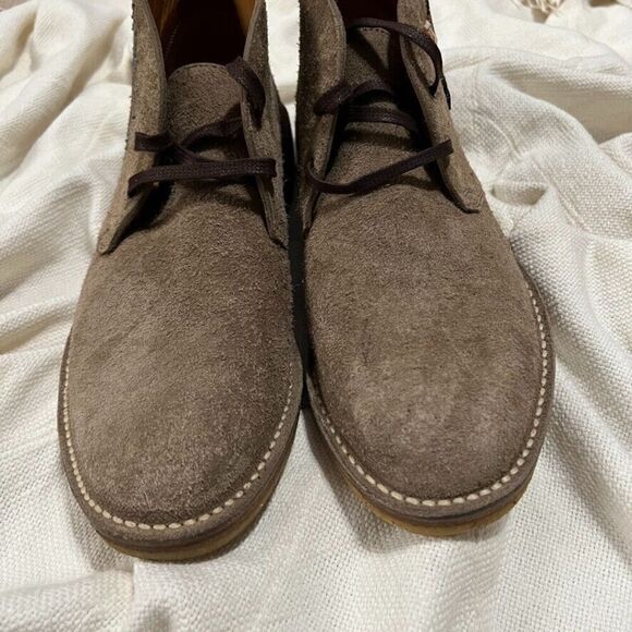 Gucci Moreau Embroidered Suede Chukka Boots Men\'s 7.5 NEW main image 8